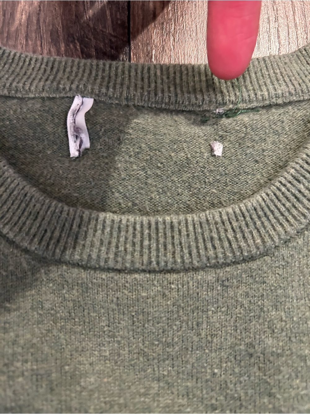 Goodfellow & Co. Men's medium Olive Green Crewneck Sweater - Picture 2 of 6